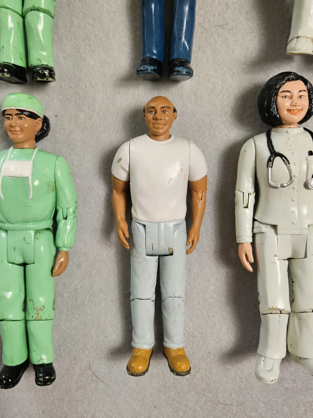 Vintage Childcraft Community Helpers Action Figures Lot of 9 Careers